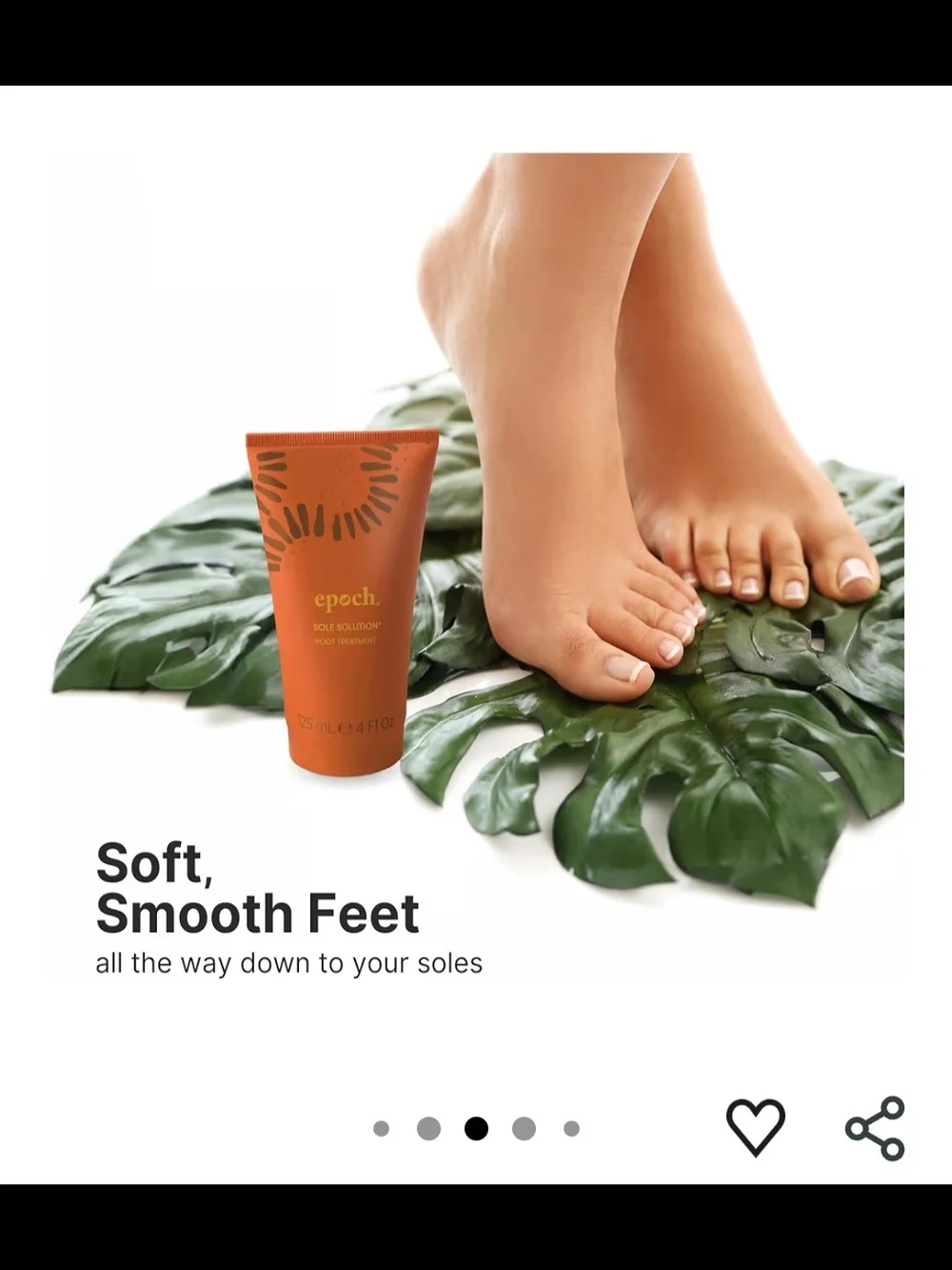 Epoch Sole Solution Foot Treatment - New Sealed 4 Oz